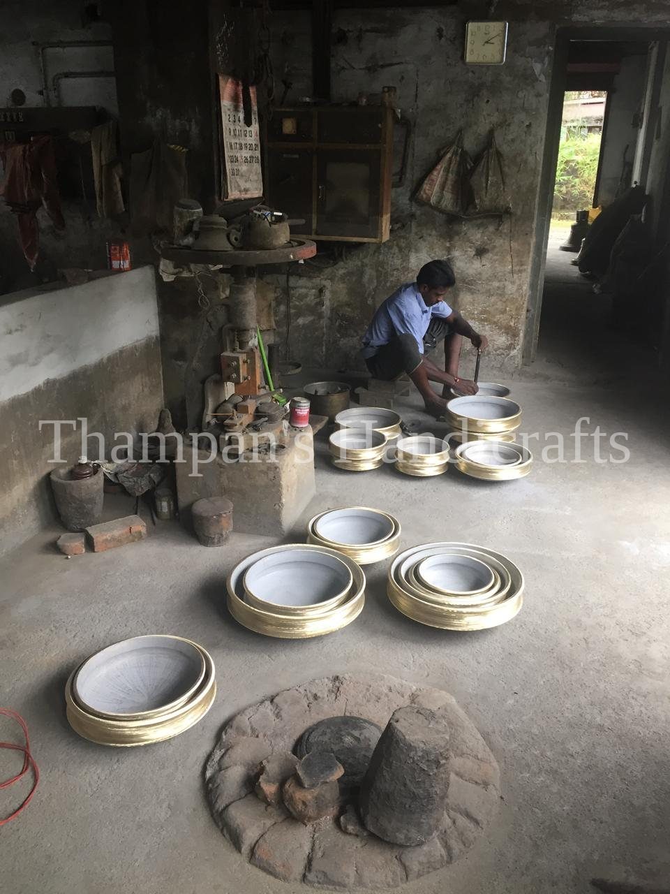 Bronze urulis in the traditional Mannar finish